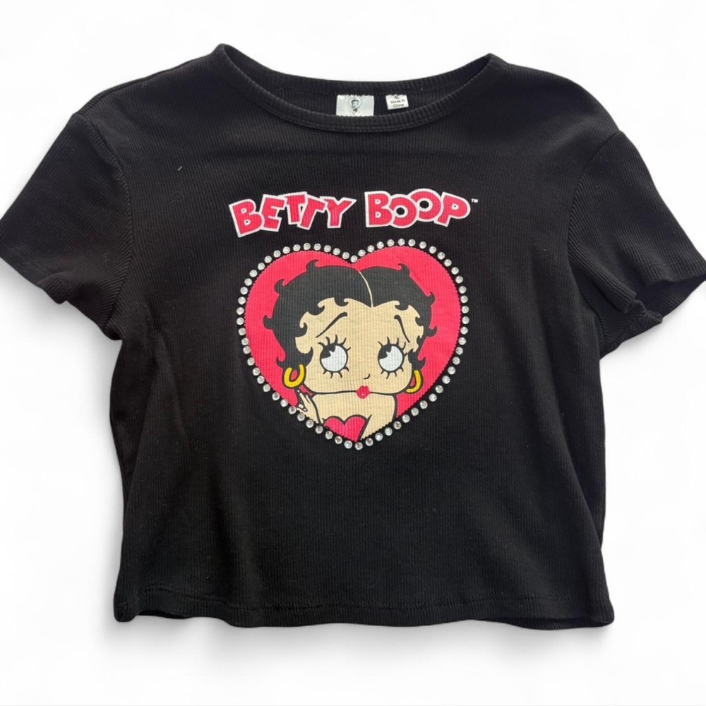 Betty Boop Black Knit Top
